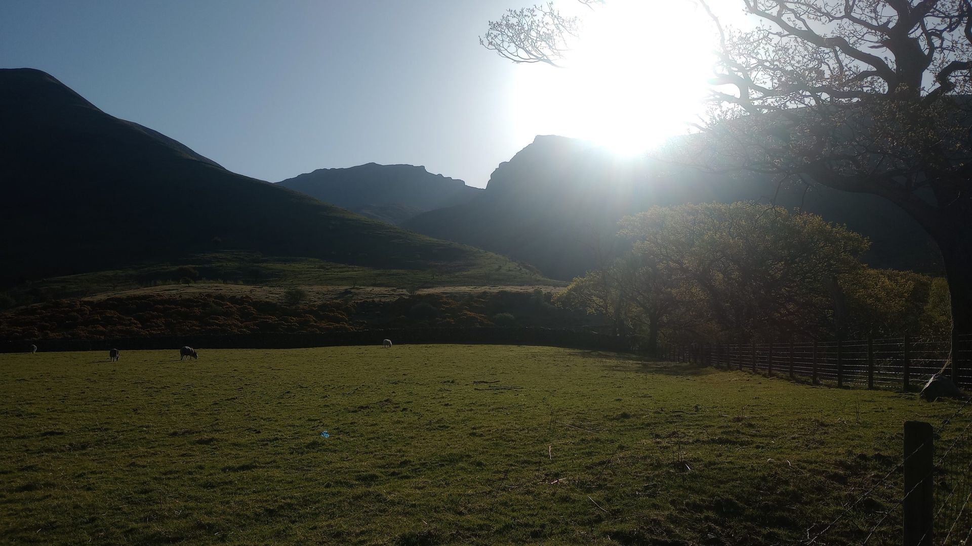 Scafell Pike seen from Wasdale Head.